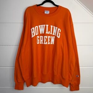 BGSU FALCONS Sweatshirt Crew Neck 2X Champion BOWLING GREEN State University